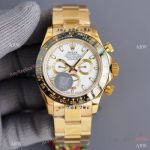 Swiss Quality Daytona Rolex Copy Watch Ceramic Bezel Yellow Gold 40mm